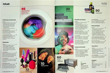 Stiftung Warentest Inhaltsverzeichnis