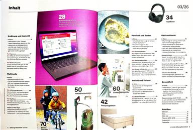 Stiftung Warentest Inhaltsverzeichnis