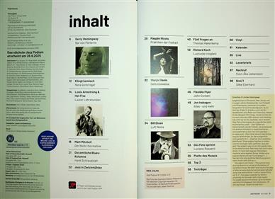 Jazz Podium Inhaltsverzeichnis