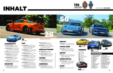 auto motor und sport Inhaltsverzeichnis