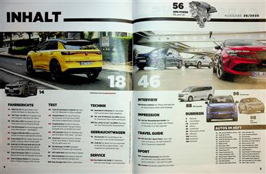 auto motor und sport Inhaltsverzeichnis