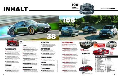 auto motor und sport Inhaltsverzeichnis
