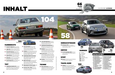 auto motor und sport Inhaltsverzeichnis