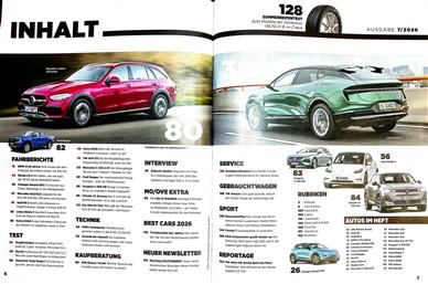 auto motor und sport Inhaltsverzeichnis