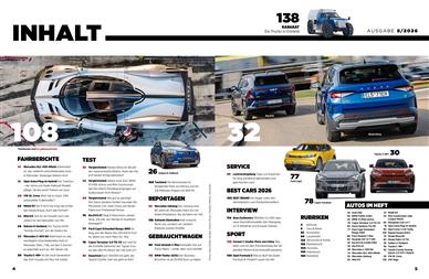 auto motor und sport Inhaltsverzeichnis