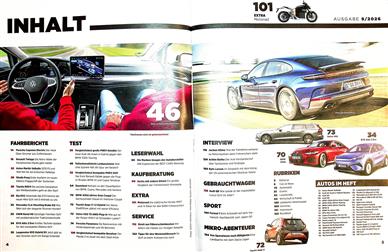 auto motor und sport Inhaltsverzeichnis