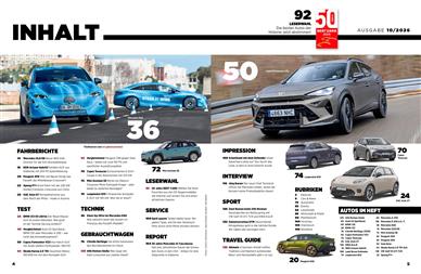 auto motor und sport Inhaltsverzeichnis