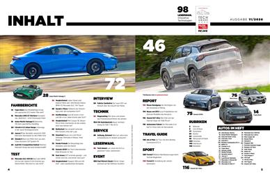 auto motor und sport Inhaltsverzeichnis
