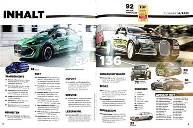 auto motor und sport Inhaltsverzeichnis
