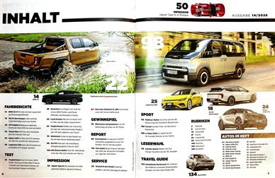 auto motor und sport Inhaltsverzeichnis