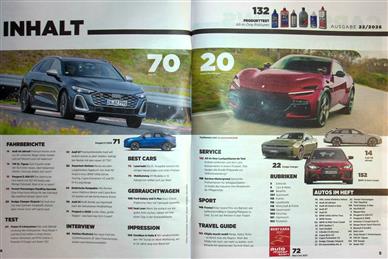 auto motor und sport Inhaltsverzeichnis
