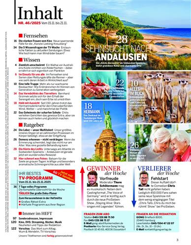 Bild + Funk Inhaltsverzeichnis