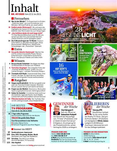 Bild + Funk Inhaltsverzeichnis