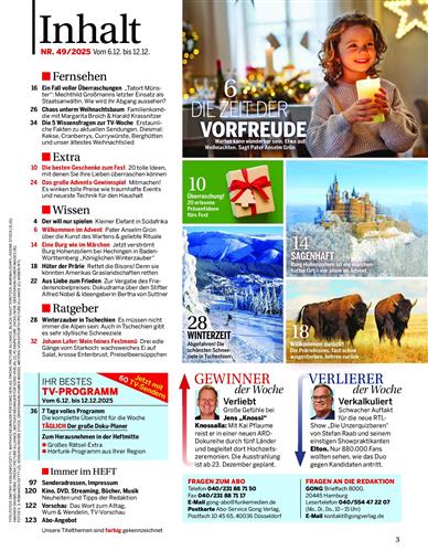 Bild + Funk Inhaltsverzeichnis