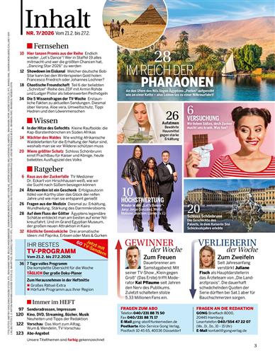 Bild + Funk Inhaltsverzeichnis