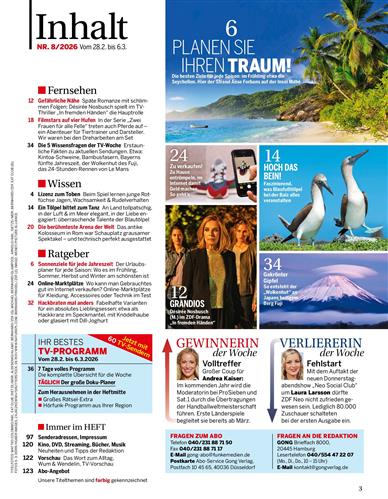 Bild + Funk Inhaltsverzeichnis