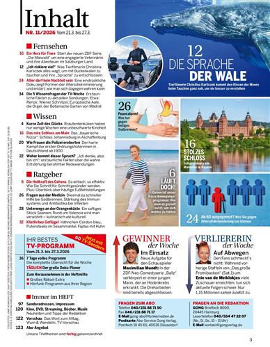 Bild + Funk Inhaltsverzeichnis