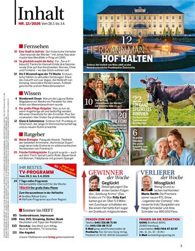 Bild + Funk Inhaltsverzeichnis