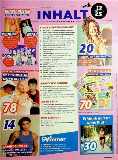 BRAVO Inhaltsverzeichnis