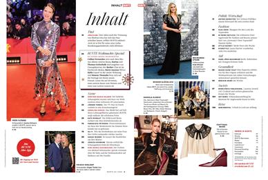 Bunte Inhaltsverzeichnis