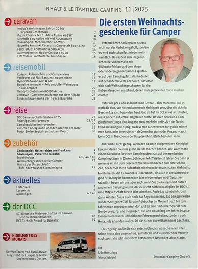 Camping Inhaltsverzeichnis