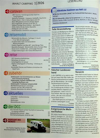 Camping Inhaltsverzeichnis