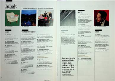 Capital Inhaltsverzeichnis