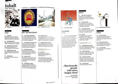 Capital Inhaltsverzeichnis