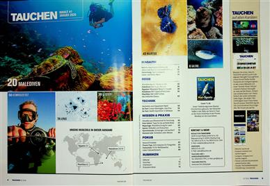 Tauchen Inhaltsverzeichnis