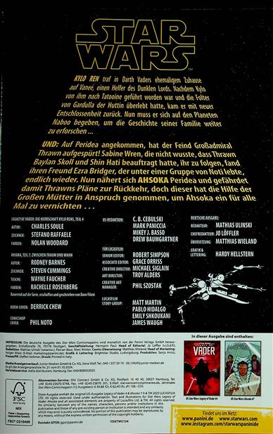 Star Wars Origin Inhaltsverzeichnis