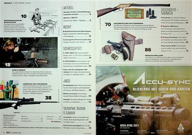 Deutsches Waffen Journal Inhaltsverzeichnis