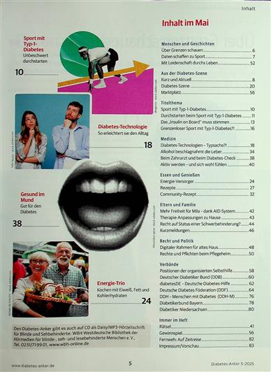 Diabetes Anker Inhaltsverzeichnis