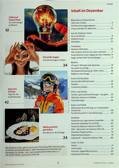 Diabetes Anker Inhaltsverzeichnis