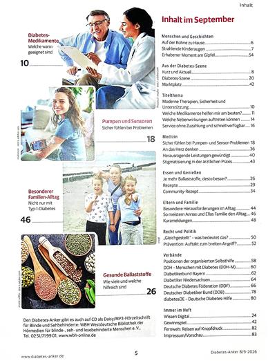 Diabetes Anker Inhaltsverzeichnis