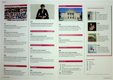 FONO FORUM Inhaltsverzeichnis