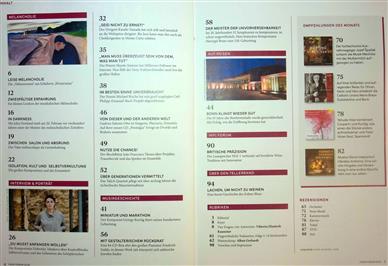 FONO FORUM Inhaltsverzeichnis