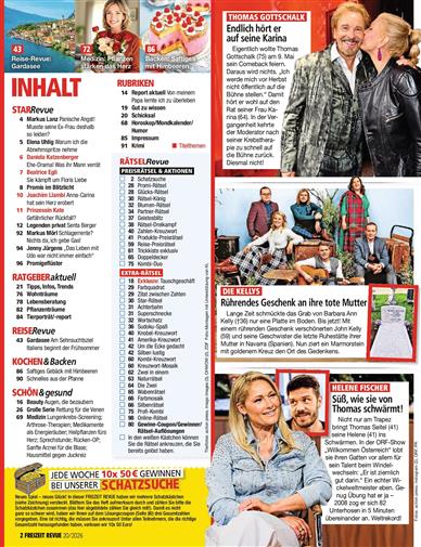 Freizeit Revue Inhaltsverzeichnis