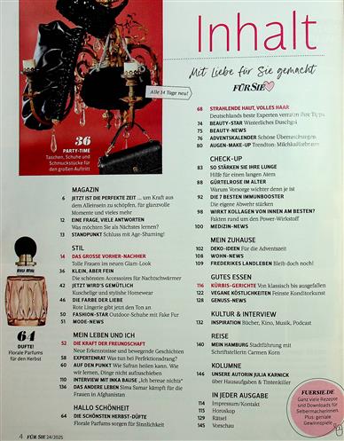 Für Sie Inhaltsverzeichnis