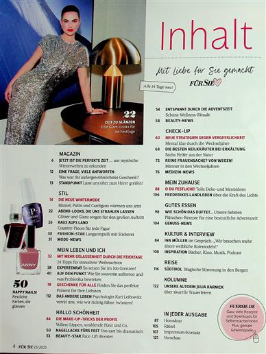 Für Sie Inhaltsverzeichnis