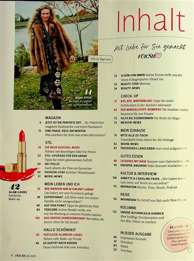 Für Sie Inhaltsverzeichnis