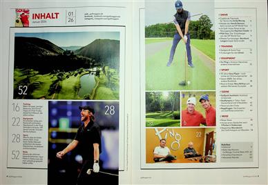 Golf Magazin Inhaltsverzeichnis