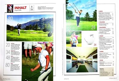 Golf Magazin Inhaltsverzeichnis