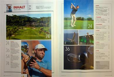 Golf Magazin Inhaltsverzeichnis