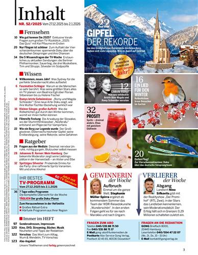 Gong Inhaltsverzeichnis