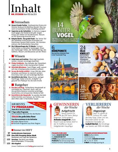 Gong Inhaltsverzeichnis