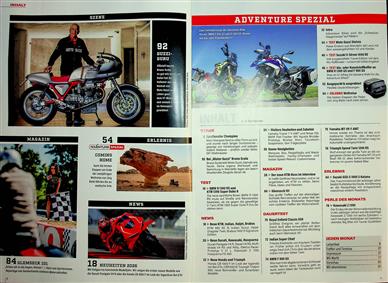 MO Motorrad Magazin Inhaltsverzeichnis