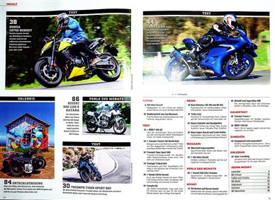 MO Motorrad Magazin Inhaltsverzeichnis