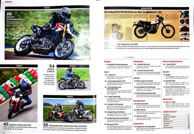 MO Motorrad Magazin Inhaltsverzeichnis