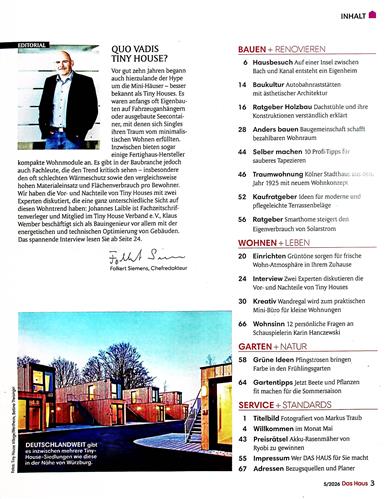 Das Haus Inhaltsverzeichnis