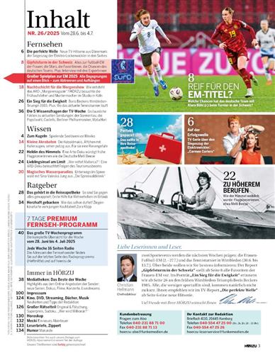 HörZu Inhaltsverzeichnis